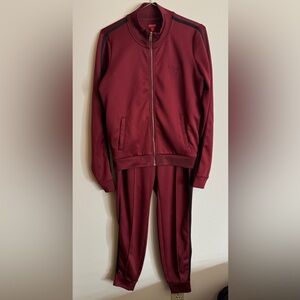 Guess Track suit set - Maroon size medium